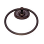 JVJ Hardware - Prestige Series Old World Bronze Finish Towel Ring C/S, Composition Solid Brass - Old World Bronze