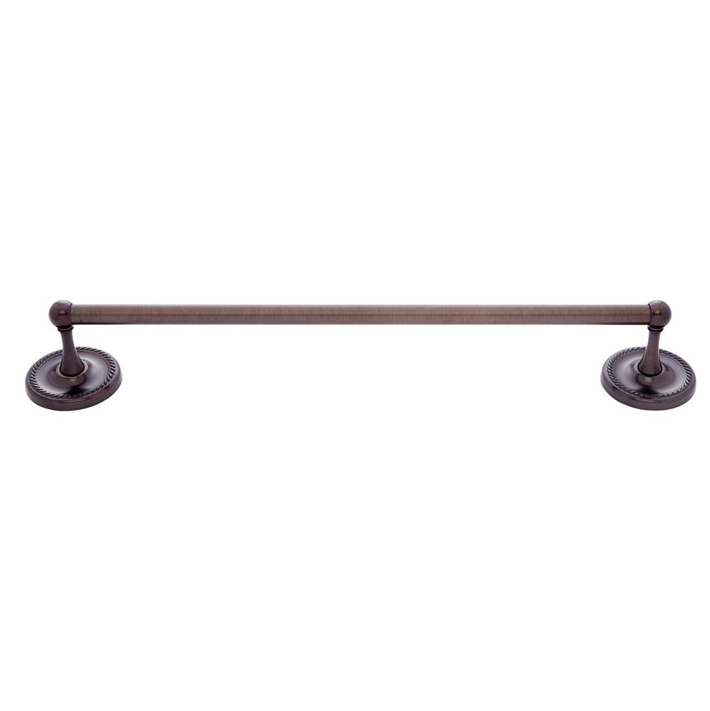 JVJ Hardware - Prestige Series Old World Bronze Finish 24'' Towel Bar Set C/S, Composition Solid Brass - Old World Bronze