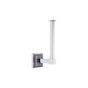 JVJ Hardware - Luster Series Polished Chrome Euro Paper Holder, Composition Solid Brass