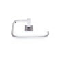 JVJ Hardware - Luster Series Polished Chrome Finish Towel Ring, Composition Solid Brass