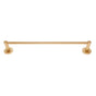 JVJ Hardware - Murcia Series Satin Brass Finish 18'' Towel Bar Set, Composition Zinc and Stainless Steel - Satin Brass