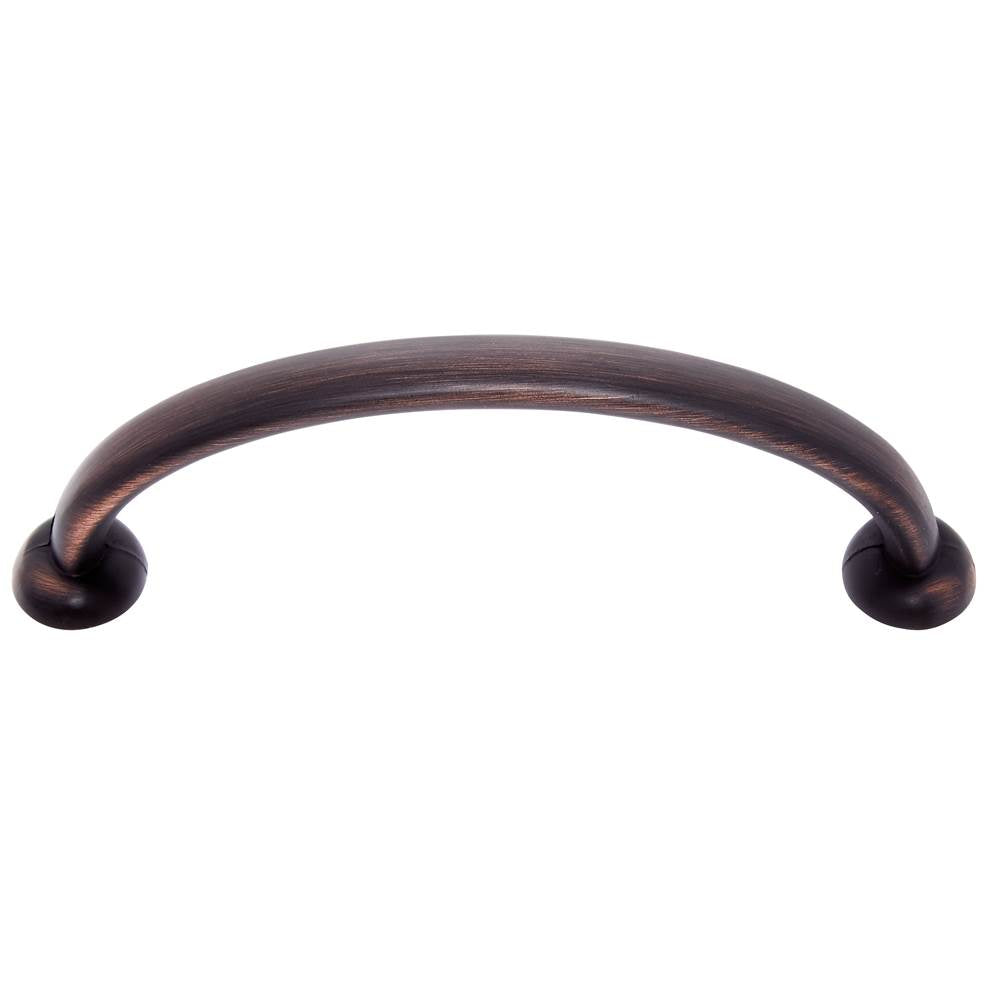 JVJ Hardware - Newport Collection Old World Bronze 96 mm c/c Traditional Pull with Round Feet, Composition Zamac - Old World Bronze