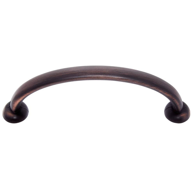 JVJ Hardware - Newport Collection Old World Bronze 96 mm c/c Traditional Pull with Round Feet, Composition Zamac - Old World Bronze