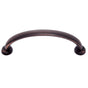 JVJ Hardware - Newport Collection Old World Bronze 96 mm c/c Traditional Pull with Round Feet, Composition Zamac - Old World Bronze