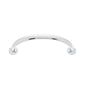 JVJ Hardware - Newport Collection Polished Chrome 96 mm c/c Traditional Pull with Round Feet, Composition Zamac - Polished Chrome