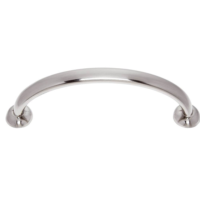 JVJ Hardware - Newport Collection Satin Nickel 96 mm c/c Traditional Pull with Round Feet, Composition Zamac - Satin Nickel