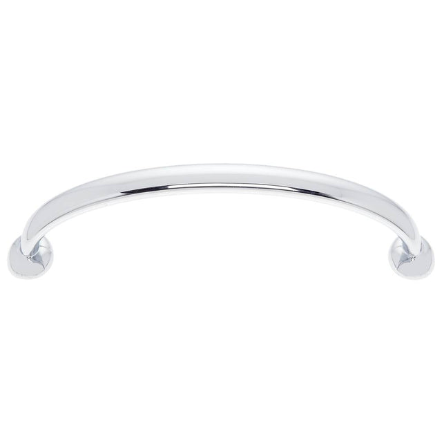 JVJ Hardware - Newport Collection Polished Chrome 128 mm c/c Traditional Pull with Round Feet, Composition Zamac - Polished Chrome
