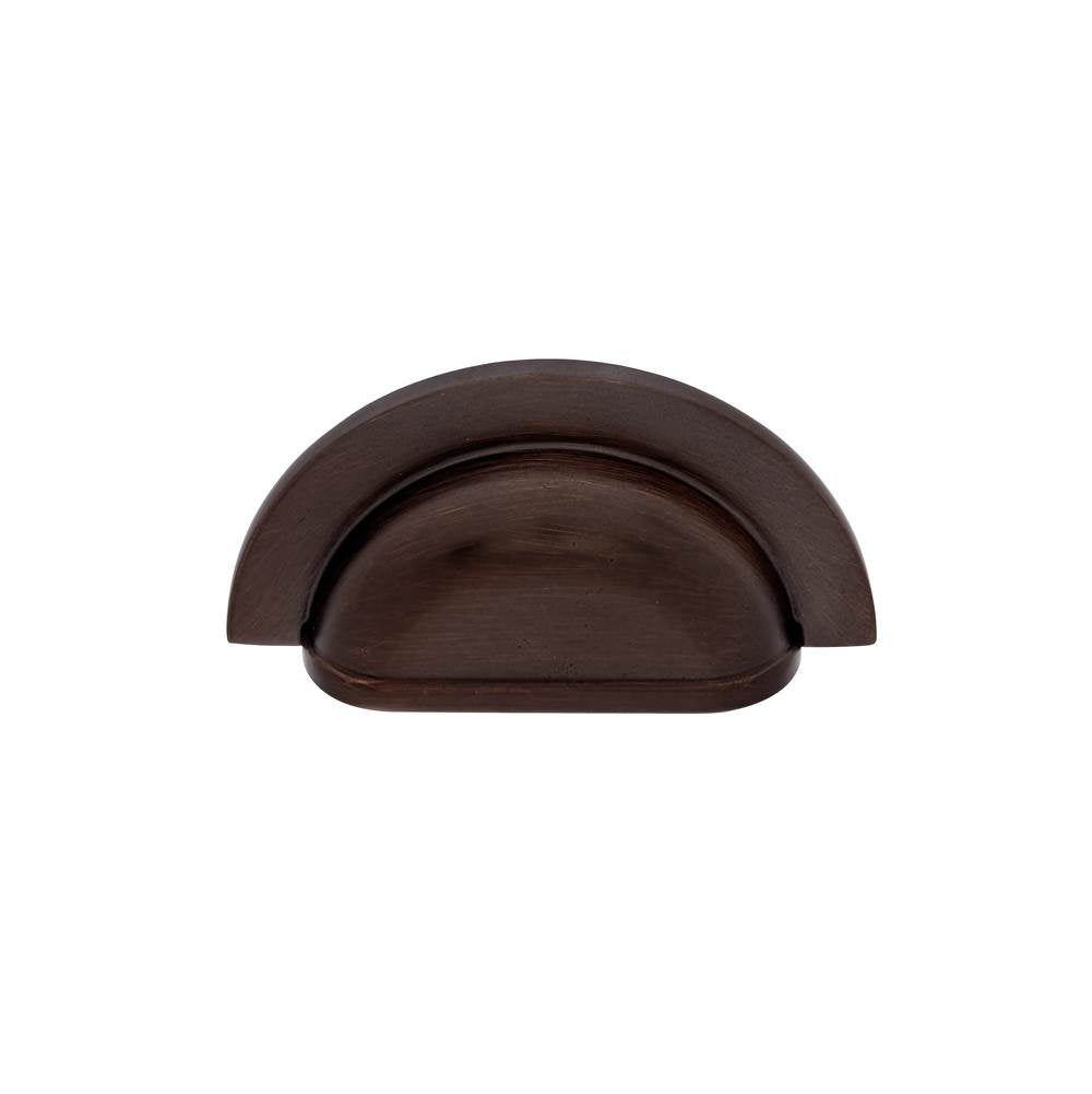 JVJ Hardware - Classic Collection Old World Bronze Finish 3'' c/c Smooth Cup Pull, Composition Solid Brass - Old World Bronze