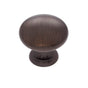 JVJ Hardware - Classic Collection Old World Bronze Finish 1-1/4'' Mushroom Knob, Composition Solid Brass - Old World Bronze