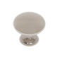 JVJ Hardware - Classic Collection Polished Nickel Finish 1-1/4'' Mushroom Knob, Composition Solid Brass - Polished Nickel