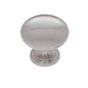 JVJ Hardware - Classic Collection Satin Nickel Finish 1-1/4'' Mushroom Knob, Composition Solid Brass - Satin Nickel