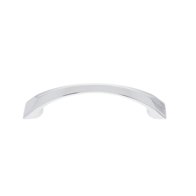 JVJ Hardware - Newport Collection Polished Chrome 96 mm c/c Bowed Pull, Composition Zamac - Polished Chrome