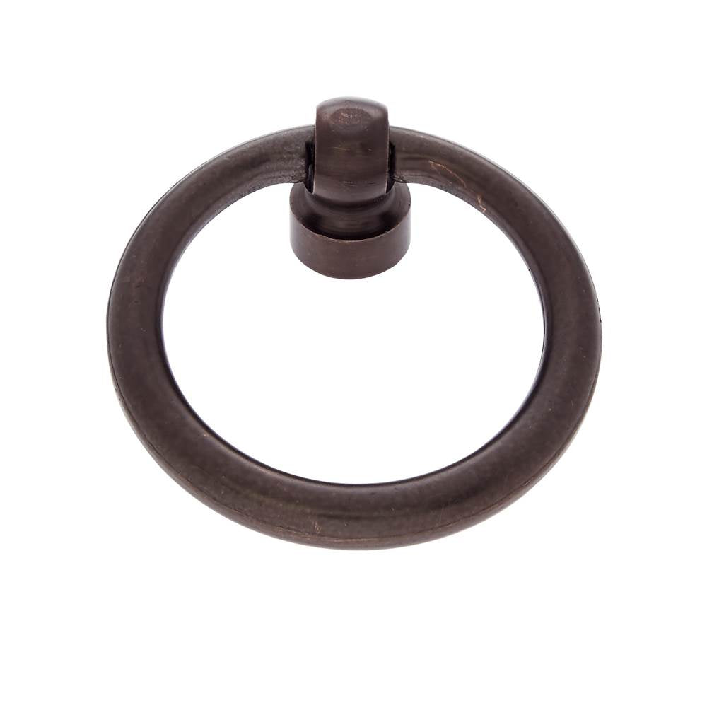 JVJ Hardware - Classic Collection Old World Bronze Finish 1-1/2'' Diameter Ring Pull, Composition Solid Brass - Old World Bronze