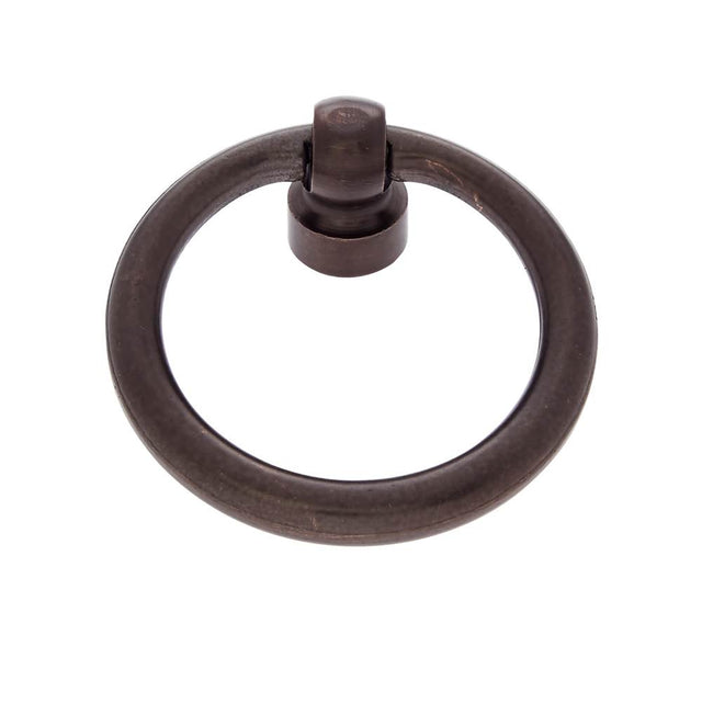 JVJ Hardware - Classic Collection Old World Bronze Finish 1-1/2'' Diameter Ring Pull, Composition Solid Brass - Old World Bronze