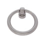 JVJ Hardware - Classic Collection Satin Nickel Finish 1-1/2'' Diameter Ring Pull, Composition Solid Brass - Satin Nickel