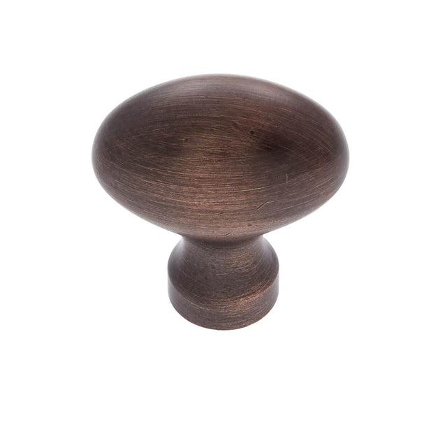 JVJ Hardware - Classic Collection Old World Bronze Finish 1-3/16'' X 3/4'' Football Knob, Composition Solid Brass - Old World Bronze