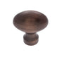 JVJ Hardware - Classic Collection Old World Bronze Finish 1-3/16'' X 3/4'' Football Knob, Composition Solid Brass - Old World Bronze