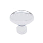 JVJ Hardware - Classic Collection Polished Chrome Finish 1-3/16'' X 3/4'' Football Knob, Composition Solid Brass - Polished Chrome