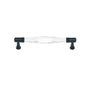 JVJ Hardware - Pure Elegance Collection Oil Rubbed Bronze Finish 128 mm c/c Faceted 31 percent Leaded Crystal Pull, Composition Leaded Crystal and Solid Brass - Oil Rubbed Bronze