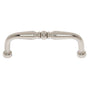 JVJ Hardware - Classic Collection Polished Nickel Finish 3'' c/c Colonial Pull, Composition Solid Brass - Polished Nickel