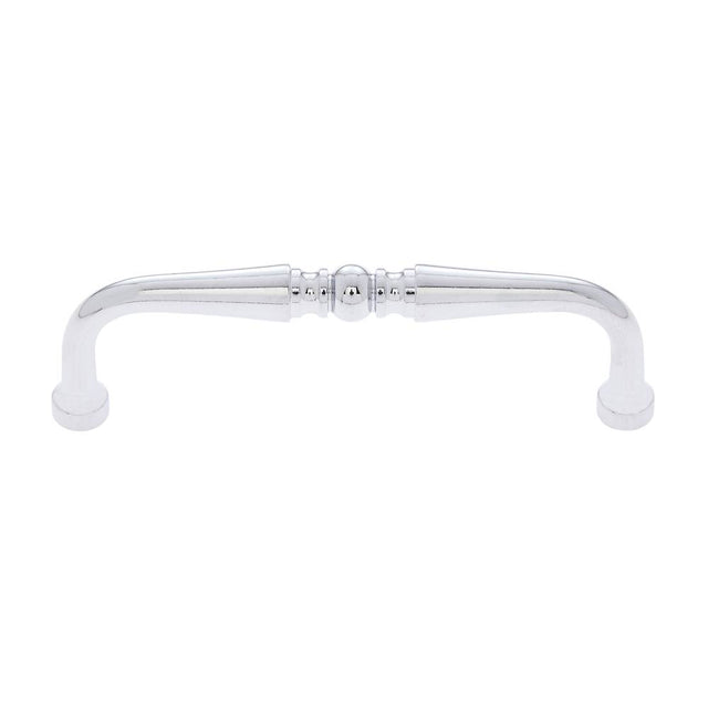 JVJ Hardware - Classic Collection Polished Chrome Finish 3-1/2'' c/c Colonial Pull, Composition Solid Brass - Polished Chrome
