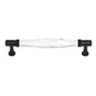 JVJ Hardware - Pure Elegance Collection Oil Rubbed Bronze Finish 160 mm c/c Faceted 31 percent Leaded Crystal Pull, Composition Leaded Crystal and Solid Brass - Oil Rubbed Bronze