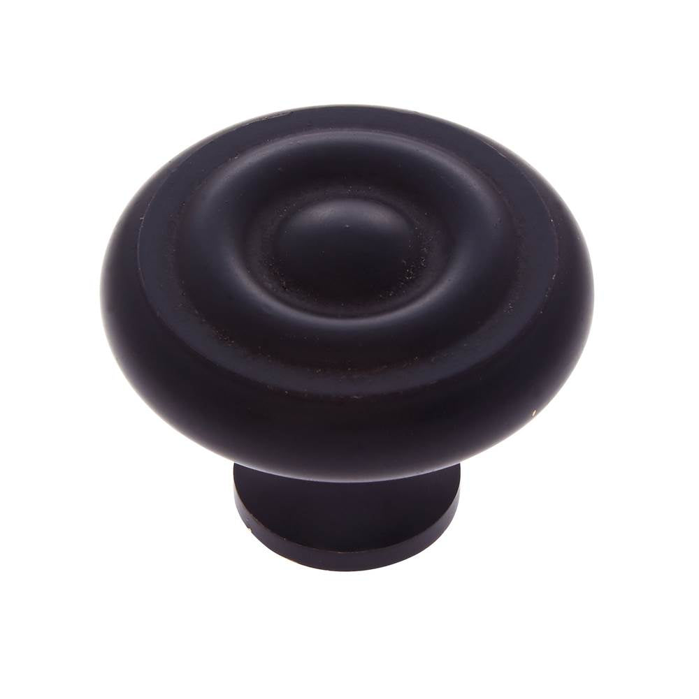 JVJ Hardware - Classic Collection Oil Rubbed Bronze Finish 1-1/2'' Georgian Knob, Composition Solid Brass - Oil Rubbed Bronze