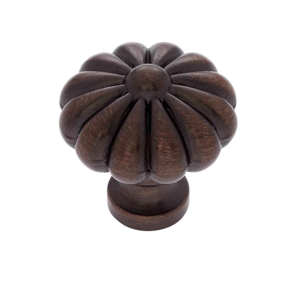 JVJ Hardware - Classic Collection Old World Bronze Finish 35 mm Pumpkin Knob, Composition Solid Brass - Old World Bronze