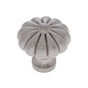 JVJ Hardware - Classic Collection Satin Nickel Finish 35 mm Pumpkin Knob, Composition Solid Brass - Satin Nickel