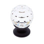 JVJ Hardware - Pure Elegance Collection Oil Rubbed Bronze Finish 30 mm (1-3/16'') Round Faceted 31 percent Leaded Crystal Knob - Oil Rubbed Bronze