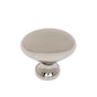 JVJ Hardware - Classic Collection Polished Nickel Finish 1-5/16'' X 13/16'' Large Football Knob, Composition Solid Brass - Polished Nickel