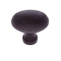 JVJ Hardware - Classic Collection Oil Rubbed Bronze Finish 1-5/16'' X 13/16'' Large Football Knob, Composition Solid Brass - Oil Rubbed Bronze