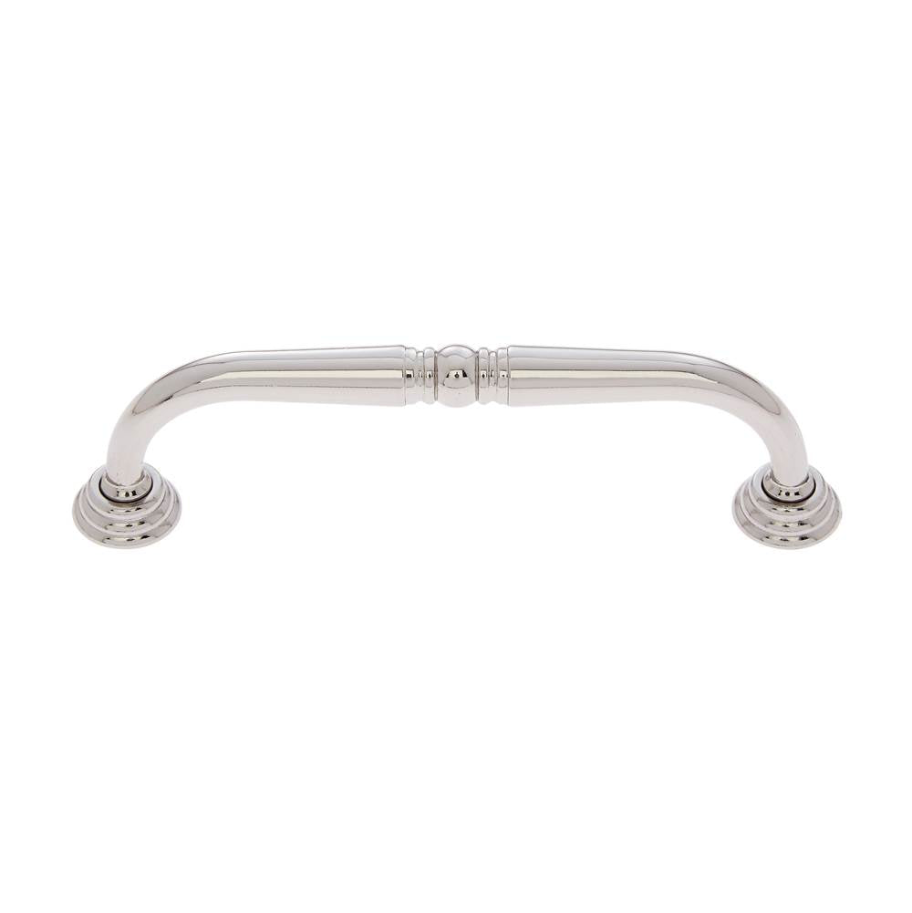 JVJ Hardware - Colonial Collection Polished Nickel Finish 96 mm c/c Colonial Pull with Rosettes, Composition Zamac - Polished Nickel