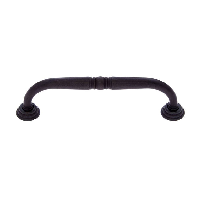 JVJ Hardware - Colonial Collection Oil Rubbed Bronze Finish 96 mm c/c Colonial Pull with Rosettes, Composition Zamac - Oil Rubbed Bronze