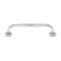 JVJ Hardware - Colonial Collection Polished Chrome Finish 96 mm c/c Colonial Pull with Rosettes, Composition Zamac - Polished Chrome