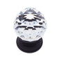 JVJ Hardware - Pure Elegance Collection Oil Rubbed Bronze Finish 40 mm (1-9/16'') Round Faceted 31 percent Leaded Crystal Knob - Oil Rubbed Bronze
