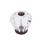 JVJ Hardware - Pure Elegance Collection Old World Bronze Finish 30 mm (1-3/16'') Diamond Cut 31 percent Leaded Crystal Knob - Old World Bronze