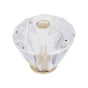 JVJ Hardware - Pure Elegance Collection 24K Gold Plated Finish 40 mm (1-9/16'') Diamond Cut 31 percent Leaded Crystal Knob - 24k Gold