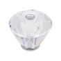JVJ Hardware - Pure Elegance Collection Polished Chrome Finish 40 mm (1-9/16'') Diamond Cut 31 percent Leaded Crystal Knob - Polished Chrome