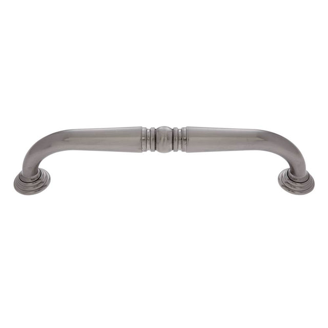 JVJ Hardware - Colonial Collection Satin Nickel Finish 12'' c/c  Colonial Refrigerator  Pull with Rosettes, Composition Zamac - Satin Nickel