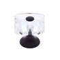 JVJ Hardware - Pure Elegance Collection Oil Rubbed Bronze Finish 28 mm (1-1/8'') Square 31 percent Leaded Crystal Knob With Cap - Oil Rubbed Bronze