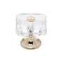 JVJ Hardware - Pure Elegance Collection 24K Gold Plated Finish 28 mm (1-1/8'') Square 31 percent Leaded Crystal Knob With Cap - 24k Gold