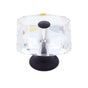 JVJ Hardware - Pure Elegance Collection Oil Rubbed Bronze Finish 35 mm (1-3/8'') Square 31 percent Leaded Crystal Knob With Cap - Oil Rubbed Bronze