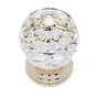 JVJ Hardware - Pure Elegance Collection 24K Gold Plated Finish 50 mm (2'') Round Faceted 31 percent Leaded Crystal Knob, Composition Leaded Crystal and Solid Brass - 24k Gold