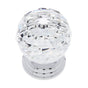 JVJ Hardware - Pure Elegance Collection Polished Chrome Finish 50 mm (2'') Round Faceted 31 percent Leaded Crystal Knob, Composition Leaded Crystal and Solid Brass - Polished Chrome