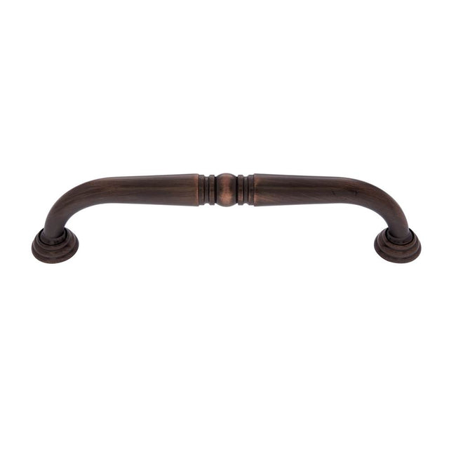 JVJ Hardware - Colonial Collection Old World Bronze Finish 8'' c/c Colonial Refrigerator Pull with Rosettes, Composition Zamac - Old World Bronze
