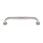 JVJ Hardware - Colonial Collection Polished Nickel Finish 8'' c/c Colonial Refrigerator Pull with Rosettes, Composition Zamac - Polished Nickel