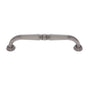 JVJ Hardware - Colonial Collection Satin Nickel Finish 8'' c/c Colonial Refrigerator Pull with Rosettes, Composition Zamac - Satin Nickel