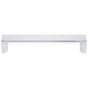 JVJ Hardware - Newcastle Collection Polished Chrome 128 mm c/c Wide Square Pull, Composition Zamac - Polished Chrome