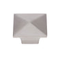 JVJ Hardware - Newport Collection Satin Nickel 32 mm Pyramid Knob, Composition Zamac - Satin Nickel